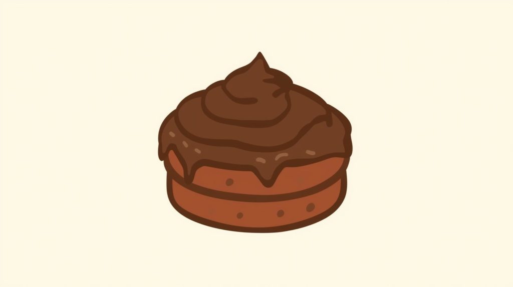 かわいいチョコレートケーキ